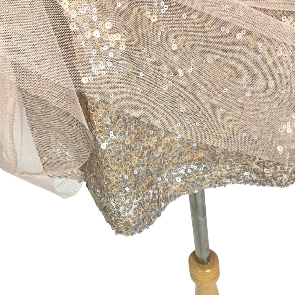 Irreplaceable Sparkly Sequin Tulle Cocktail Camis… - image 6